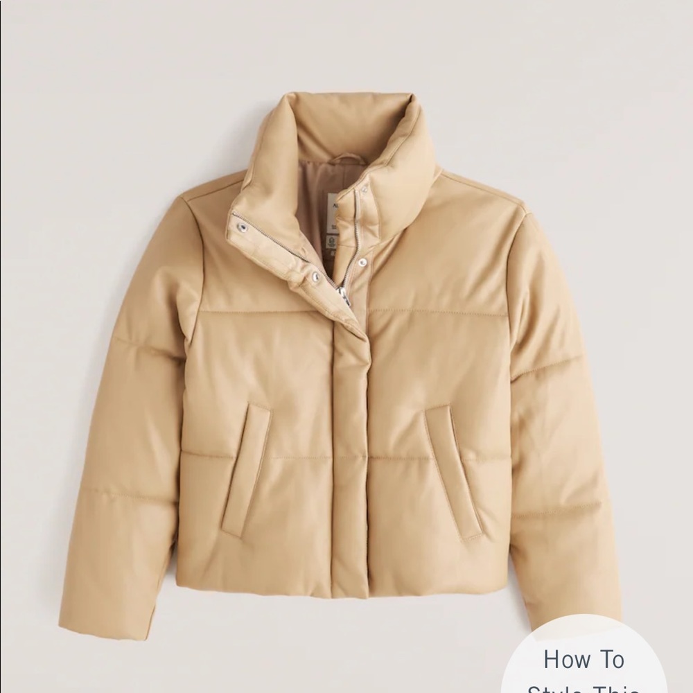Abercrombie Leather Puffer